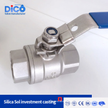 high quality stainless steel 2 piece ball valve